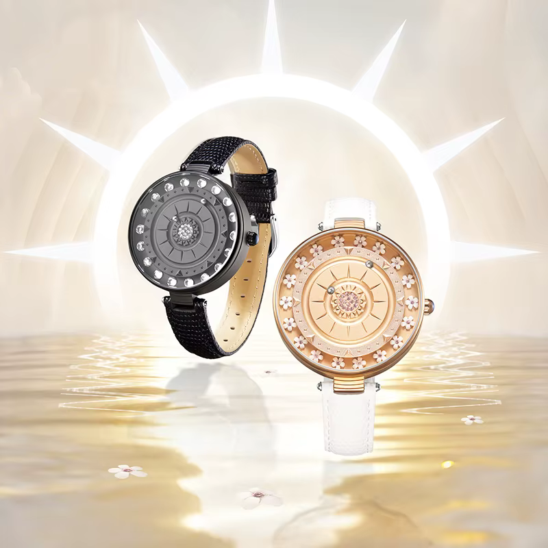 EUTOUR 2025 Nouvelle montre-bracelet à quartz magnétique pour femme - Montre élégante