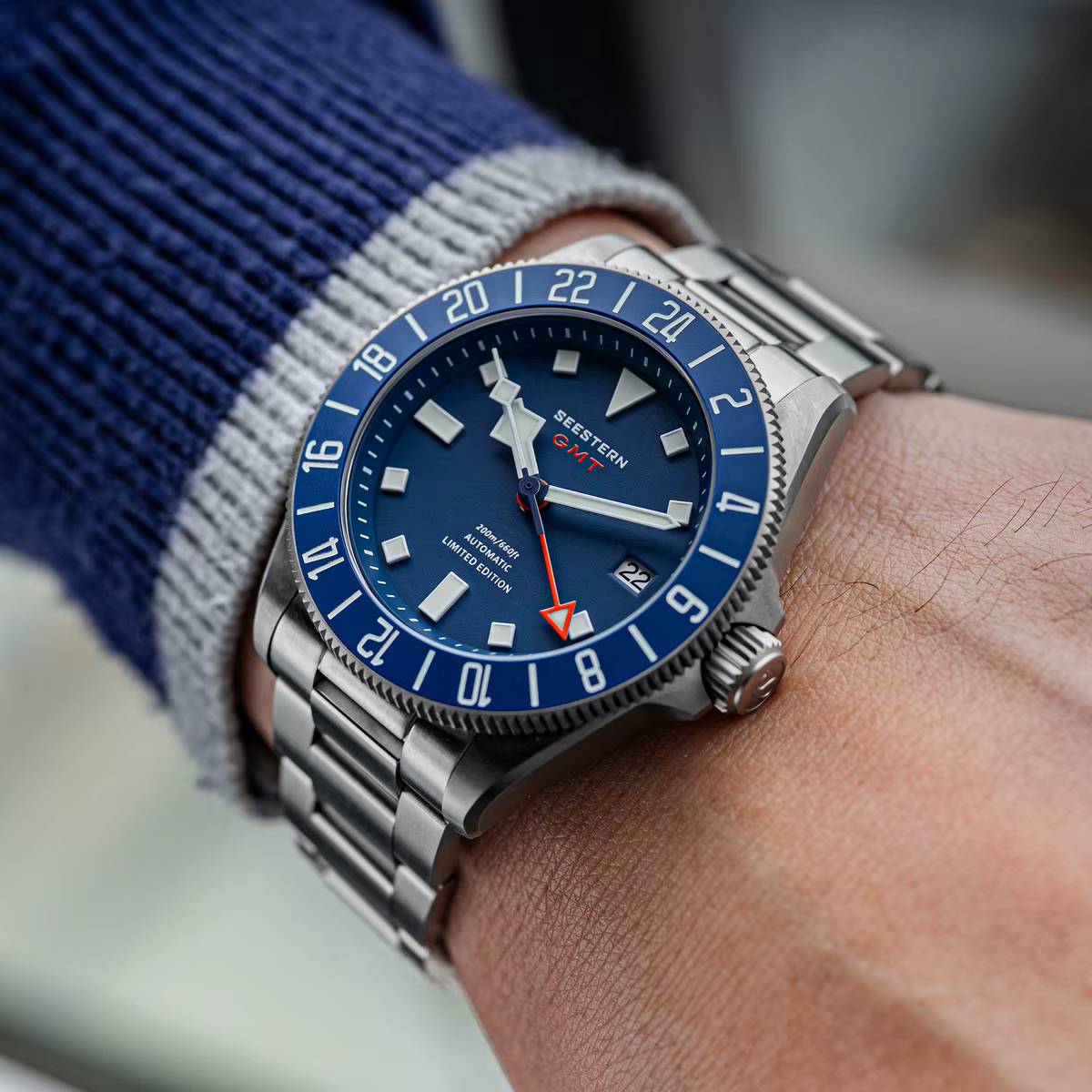 SEESTERN – montre de plongée en titane pour hommes