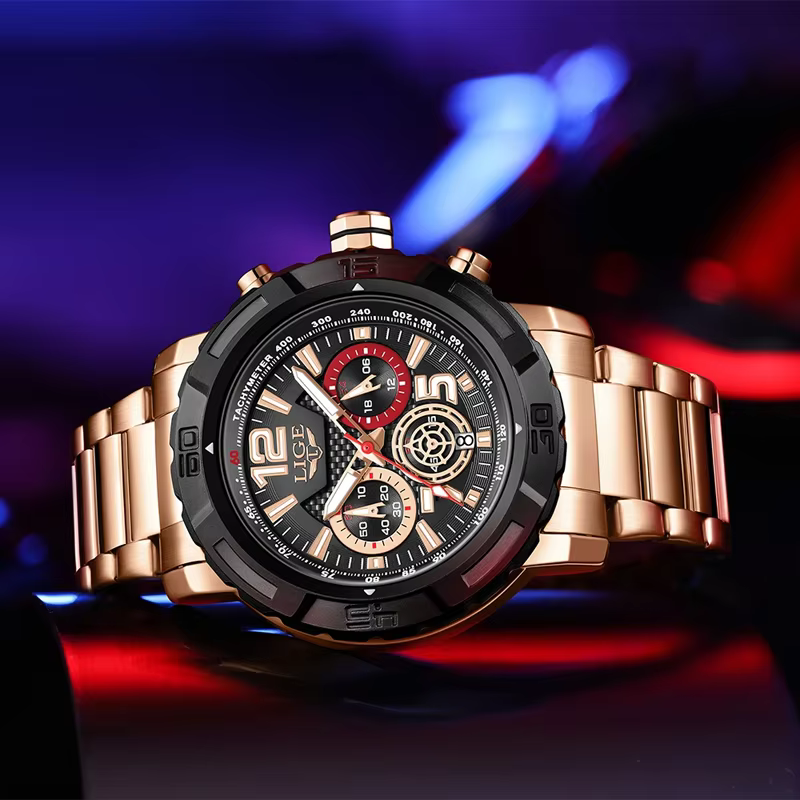 LIGE – montre militaire pour hommes