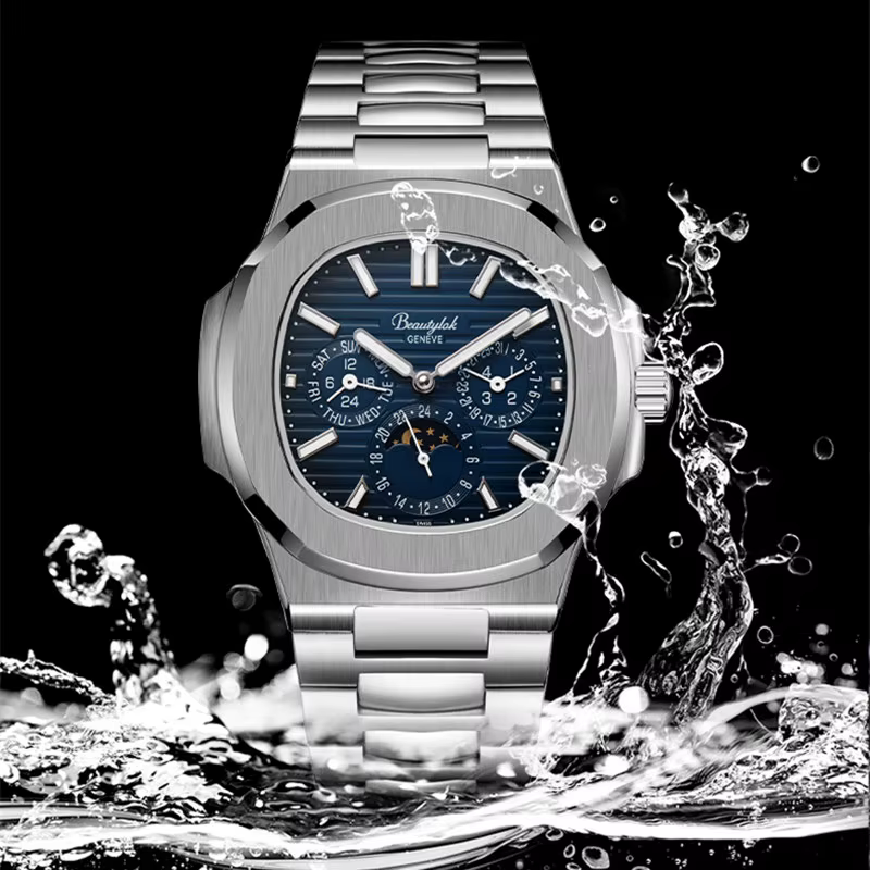 Montre automatique multifonctionnelle Rinifa pour hommes