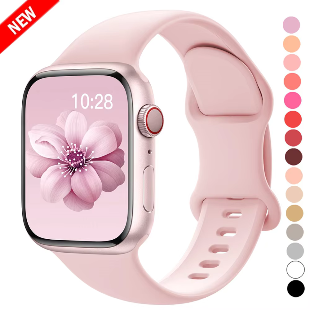Bracelet de sport en Silicone pour apple watch Ultra 49mm série 9-8-7 41mm 45mm correa 44mm 40mm