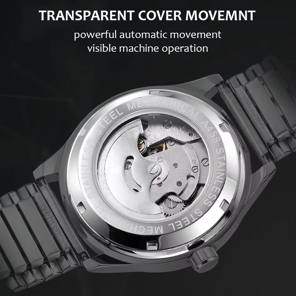 Marques de luxe gagnant champ pilote montre pour homme en acier inoxydable mouvement automatique horloge haute qualité plongeur mâle montre-bracelet copie