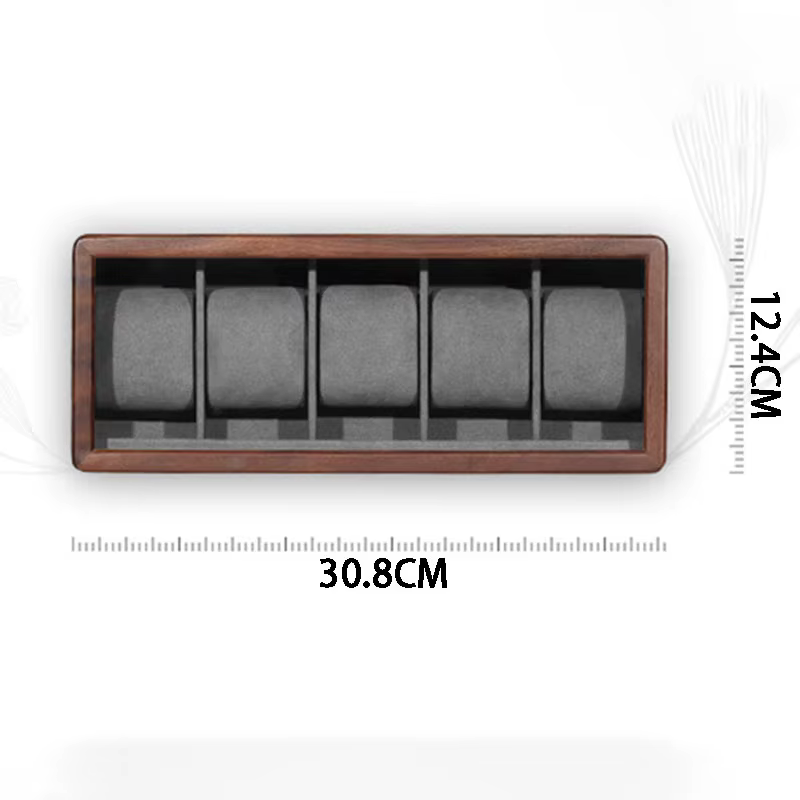 Boîte de rangement de montre en bois massif