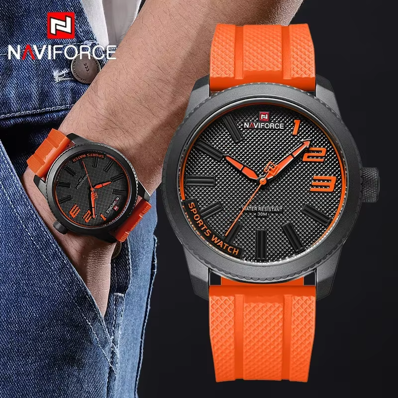 NAVIFORCE montre pour hommes marque chaude de luxe étanche homme