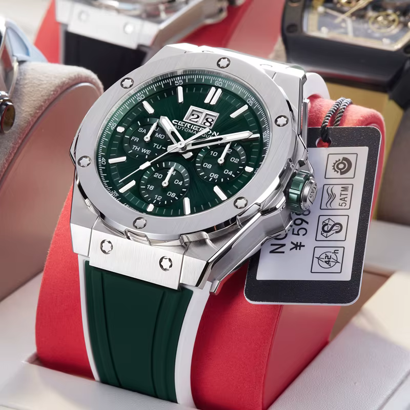 Montre mécanique multifonctionnelle pour hommes