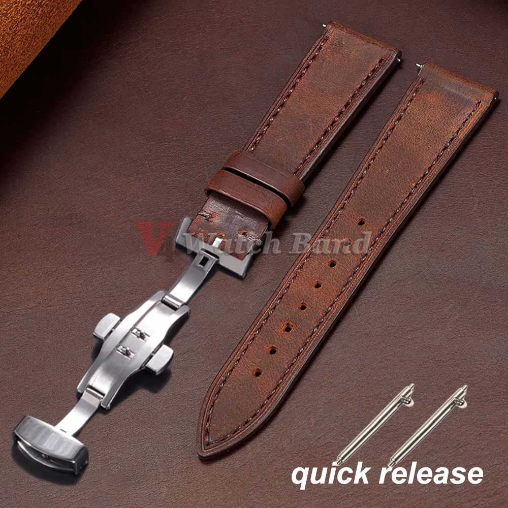 Bracelet de montre en cuir Vintage