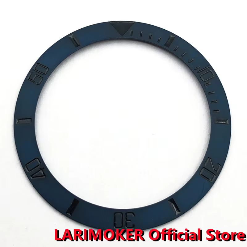 LARIMOKER 38mm lunette de montre en céramique noire adaptée