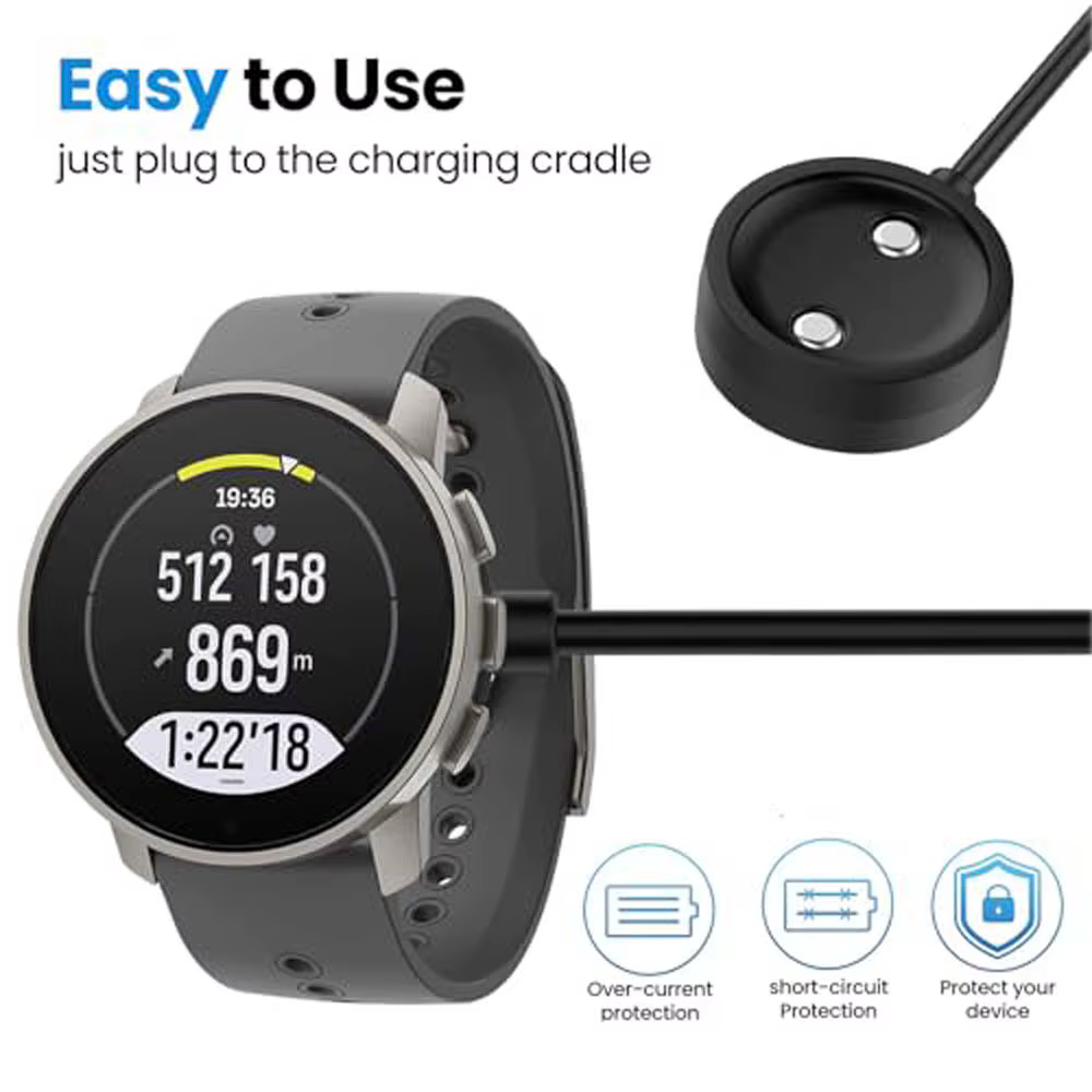 Câble de chargement pour montre connectée SUUNTO 9 Peak Pro/Vertical/ Race/Race S/Ocean