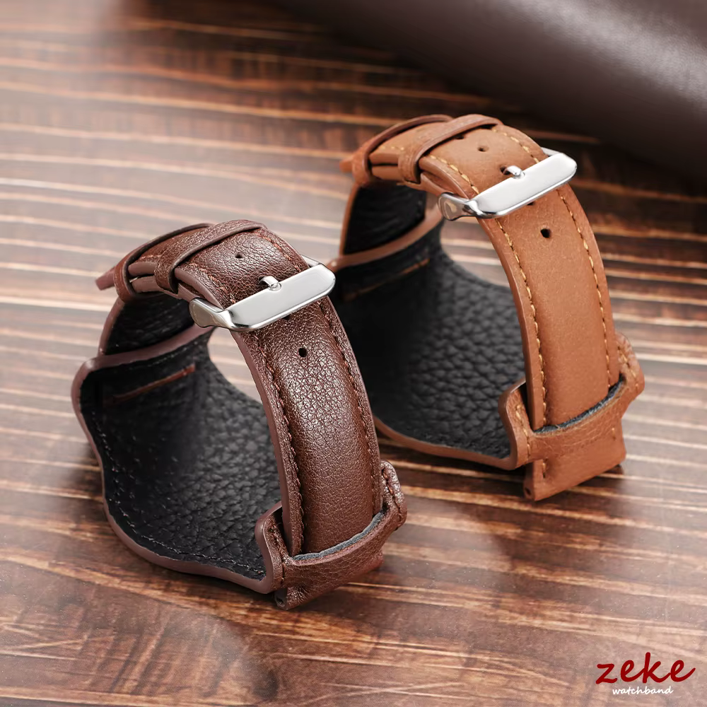 Bracelet en cuir de veau véritable pour Fossil pour Seiko 18mm 20mm 22mm