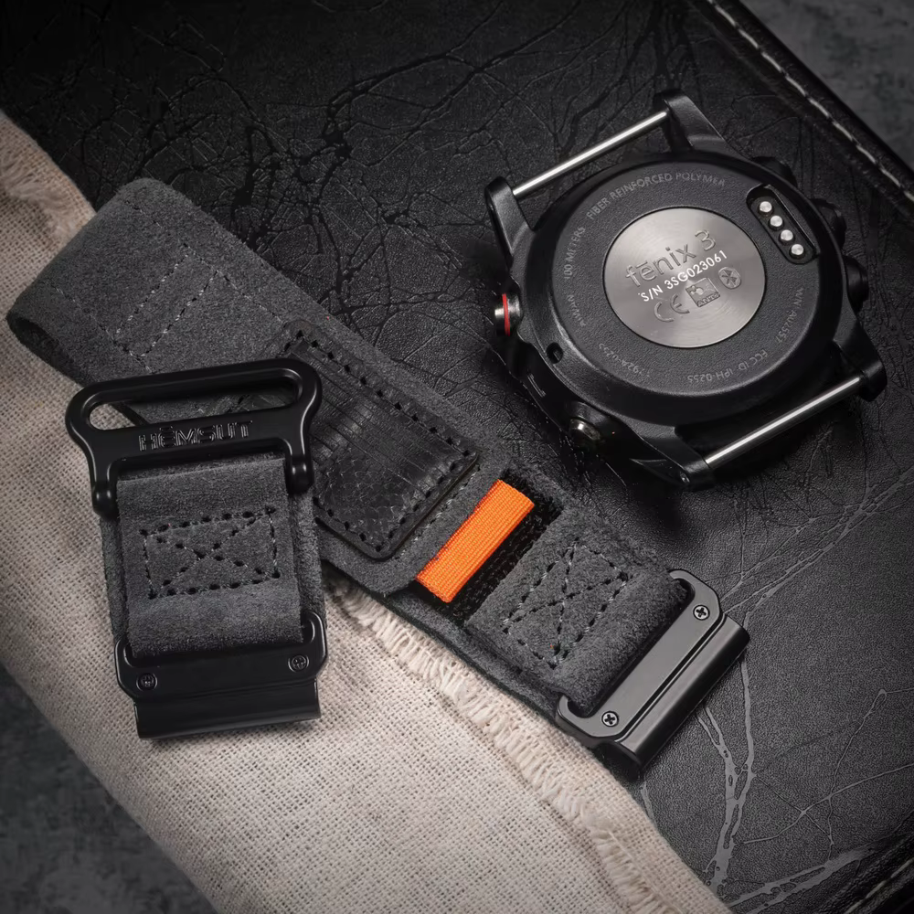 JAMEKER pour bracelet de montre en cuir Garmin Quickfit 20 22 26mm