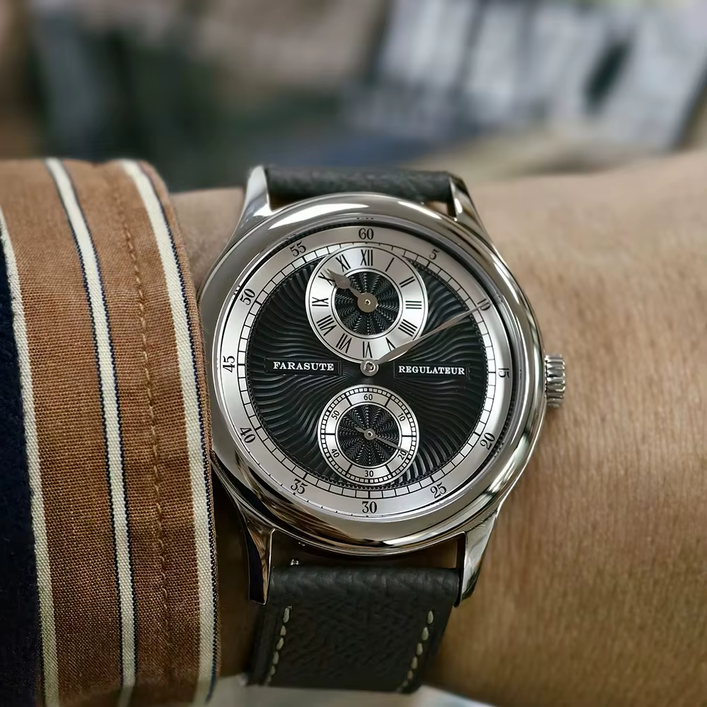 FARASUTE manuel mécanique montre pour hommes mouvement mouette saphir