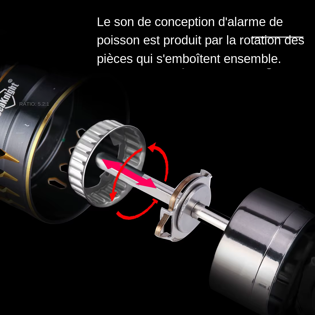 Marque ARCHER2 série moulinet de pêche 5.2:1 4.9:1 puissance de traînée maximale 28lbs bobine en aluminium ala