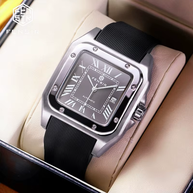 Nouvelle montre carrée pour hommes d'affaires