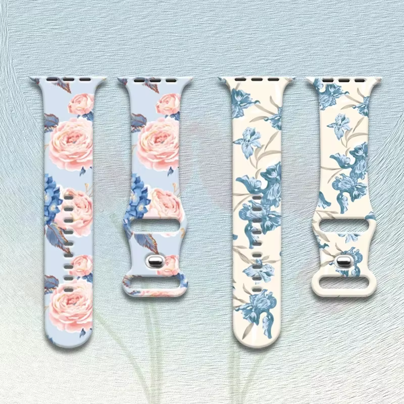 Bracelet Imprimé Floral pour Apple Watch