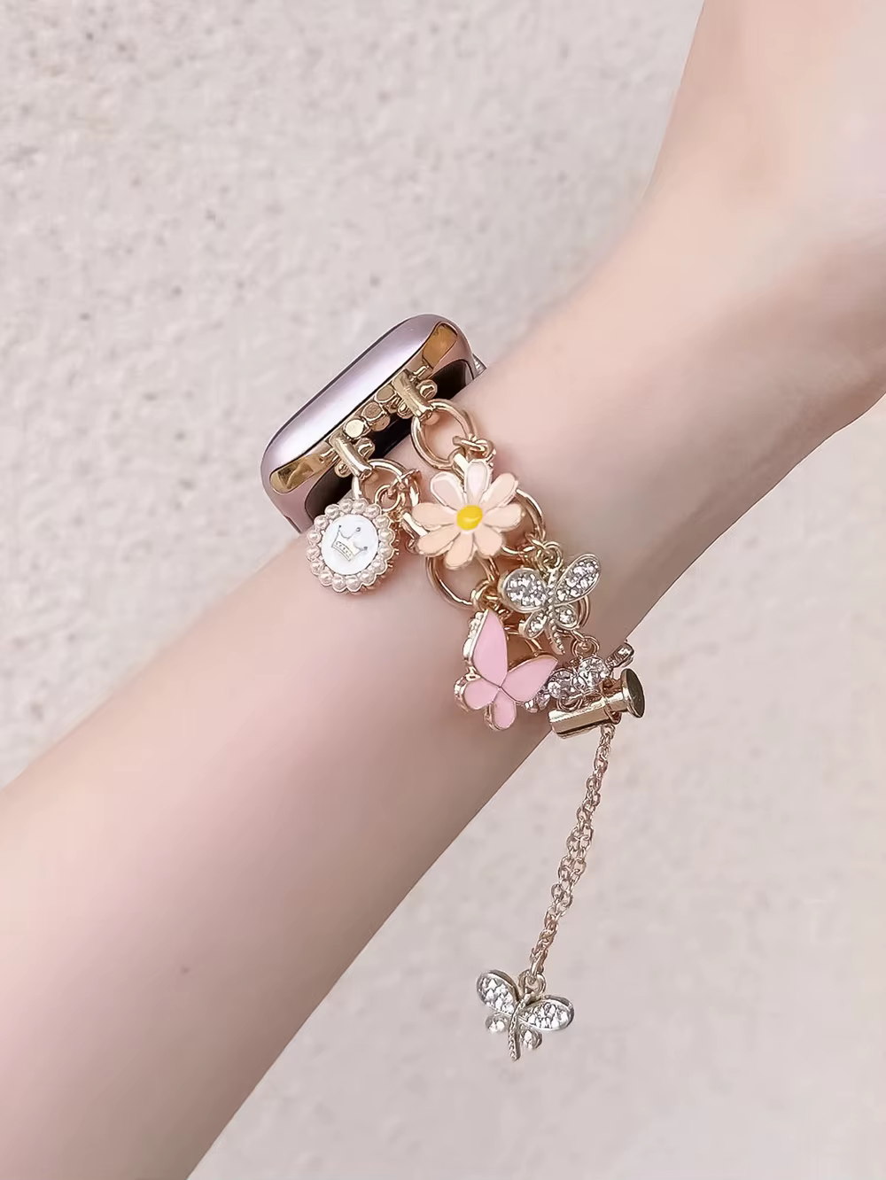 Bracelet élégant en acier inoxydable réglable pour Apple Watch Series 11/8/7/6/10/9 40mm 41mm 38mm 42mm 44mm 45mm 46mm