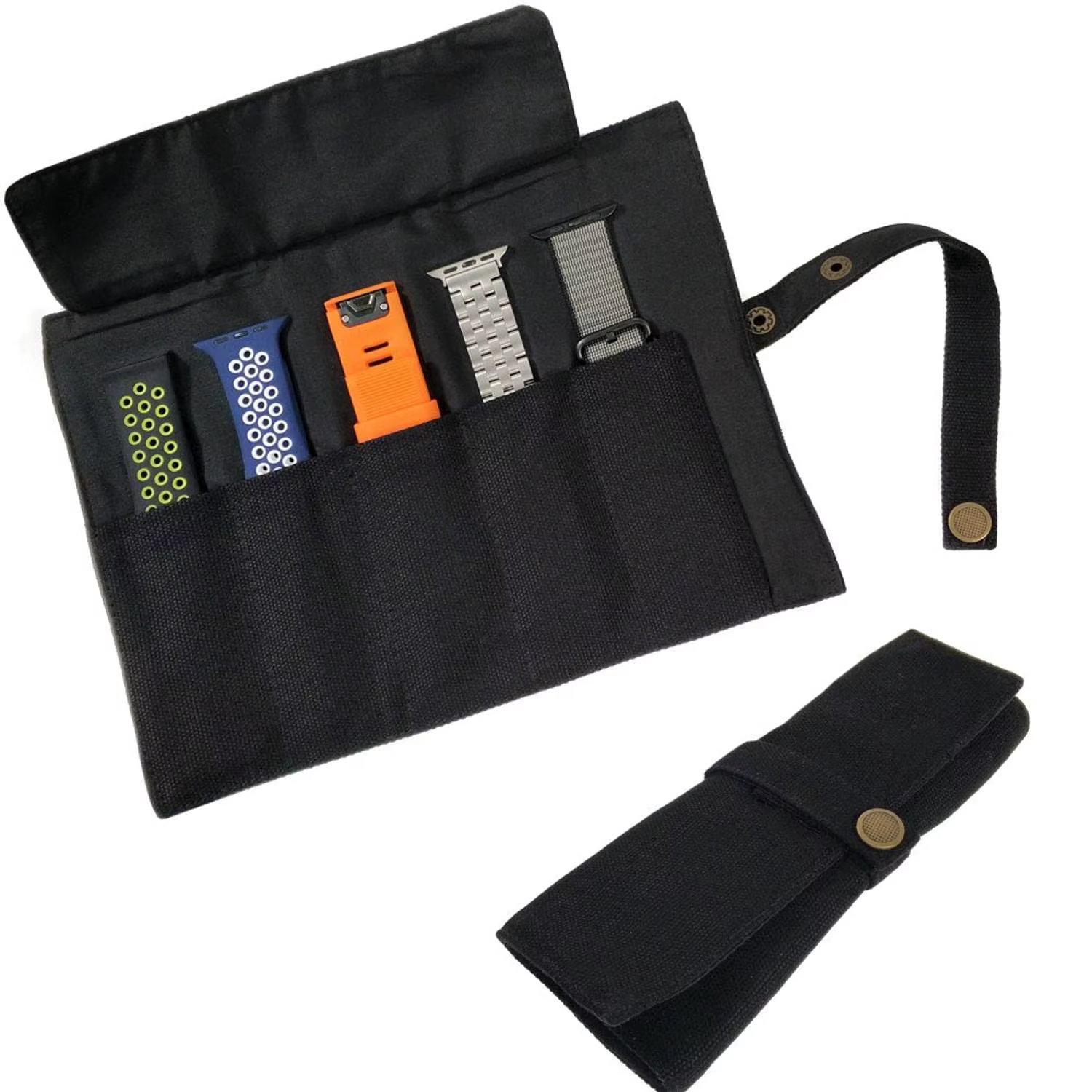Accessoires pour bracelets de montre intelligents, sac de rangement portable, étui en poudre, compatible avec les bandes Apple, Samsung, Garmin