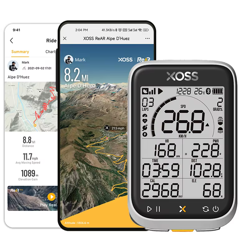 XOSS nouveau G3 GPS G3 + ordinateur de cyclisme G Plus compteur de vitesse sans fil Bluetooth Tracker étanche vélo de