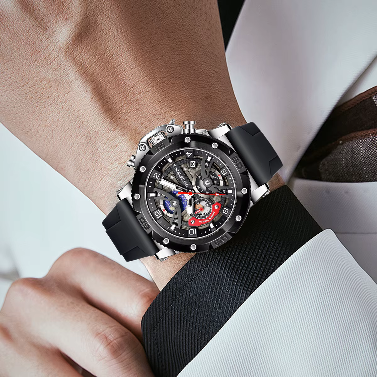 Montre de sport LIGE pour homme