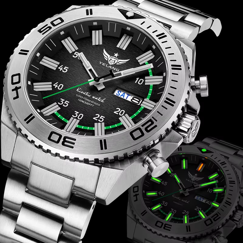 Montre de plongée pour homme Yelang V1035 44 mm
