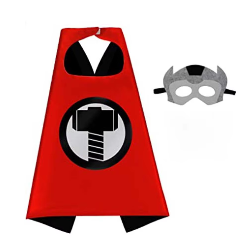 Cadeaux d'anniversaire Capes de super-héros pour garçon et fille, Costumes de dessin animé, fournitures de fête, cape de pâques et d'halloween