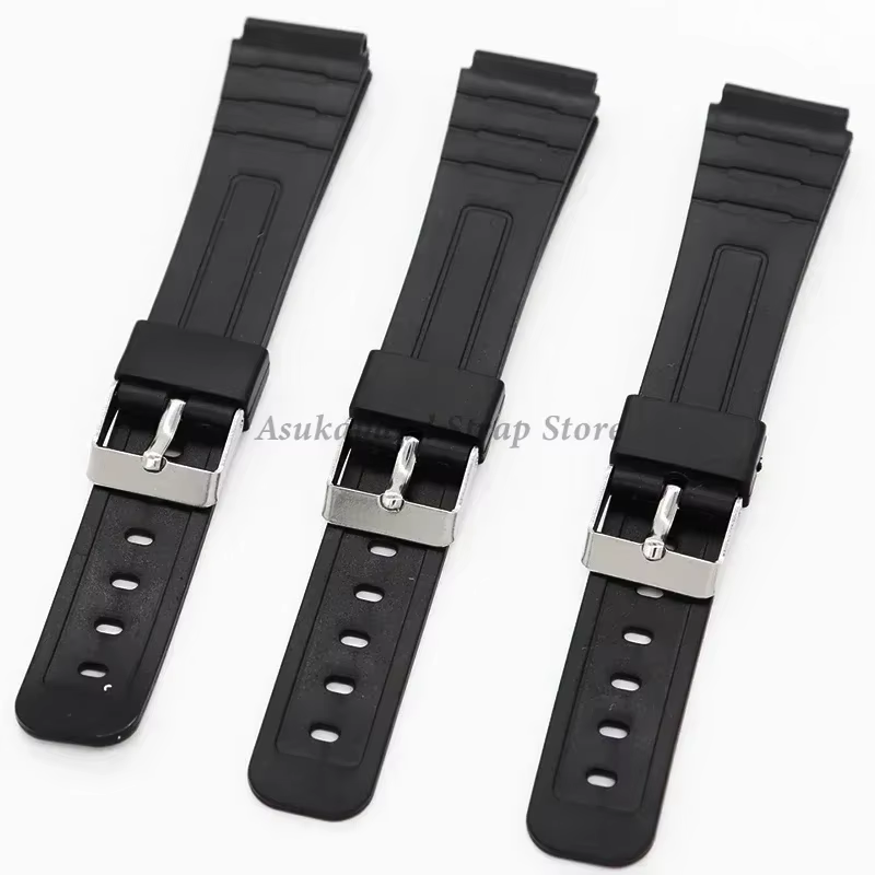 Bracelet en caoutchouc de Silicone pour Casio W800H A158/168 AE1200/1300 F91W F84