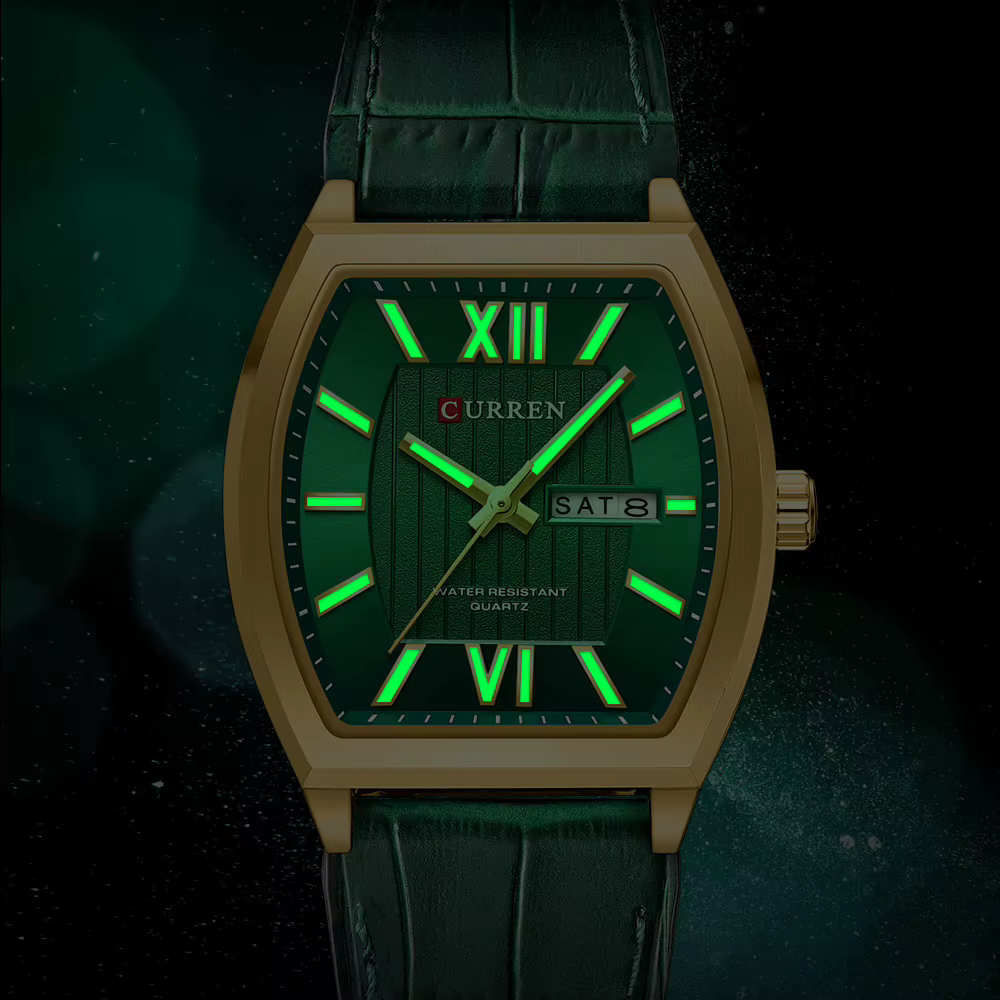 Montre pour homme CURREN au design minimaliste moderne avec jour et date