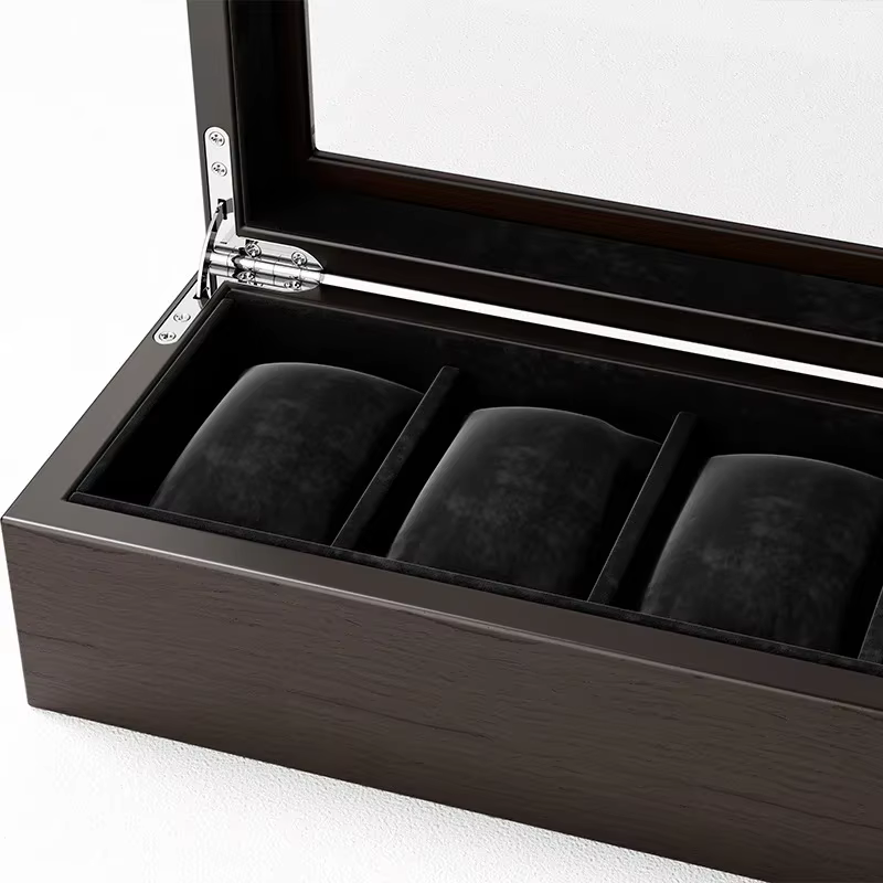 Boîte de rangement en bois pour montres mécaniques pour hommes