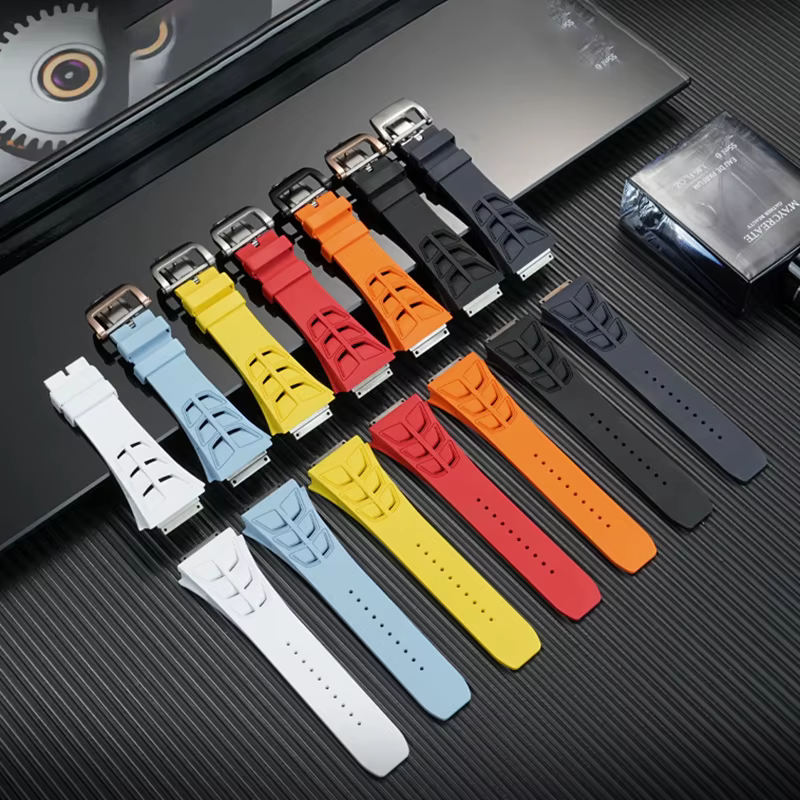 Bracelet de montre en caoutchouc fluoré