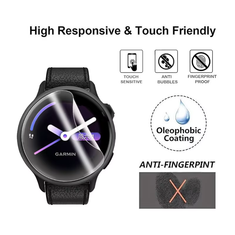 Protecteur d'écran souple pour montre intelligente Garmin Vivoactive 6 5