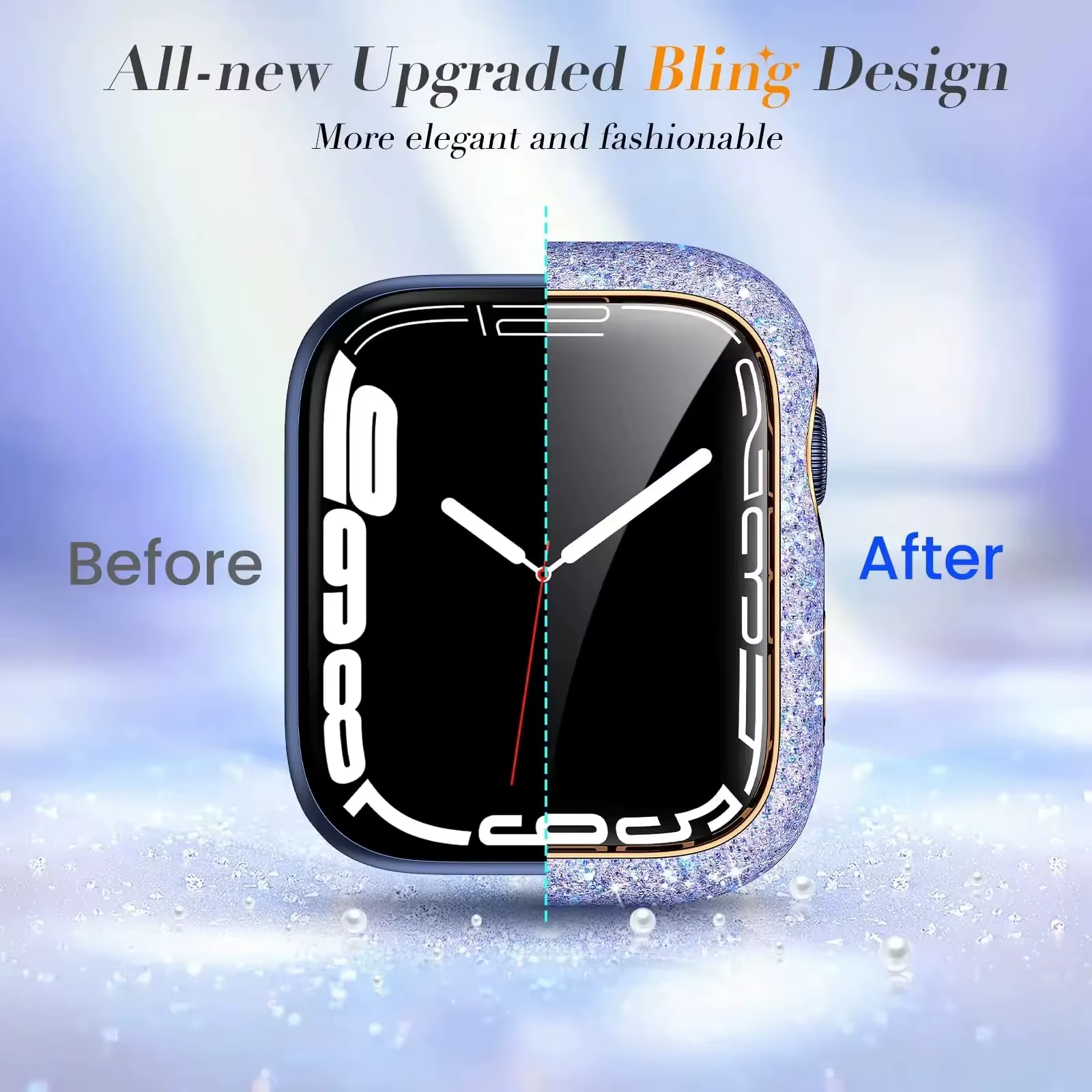 Coque en diamant pour Apple Watch 11 10