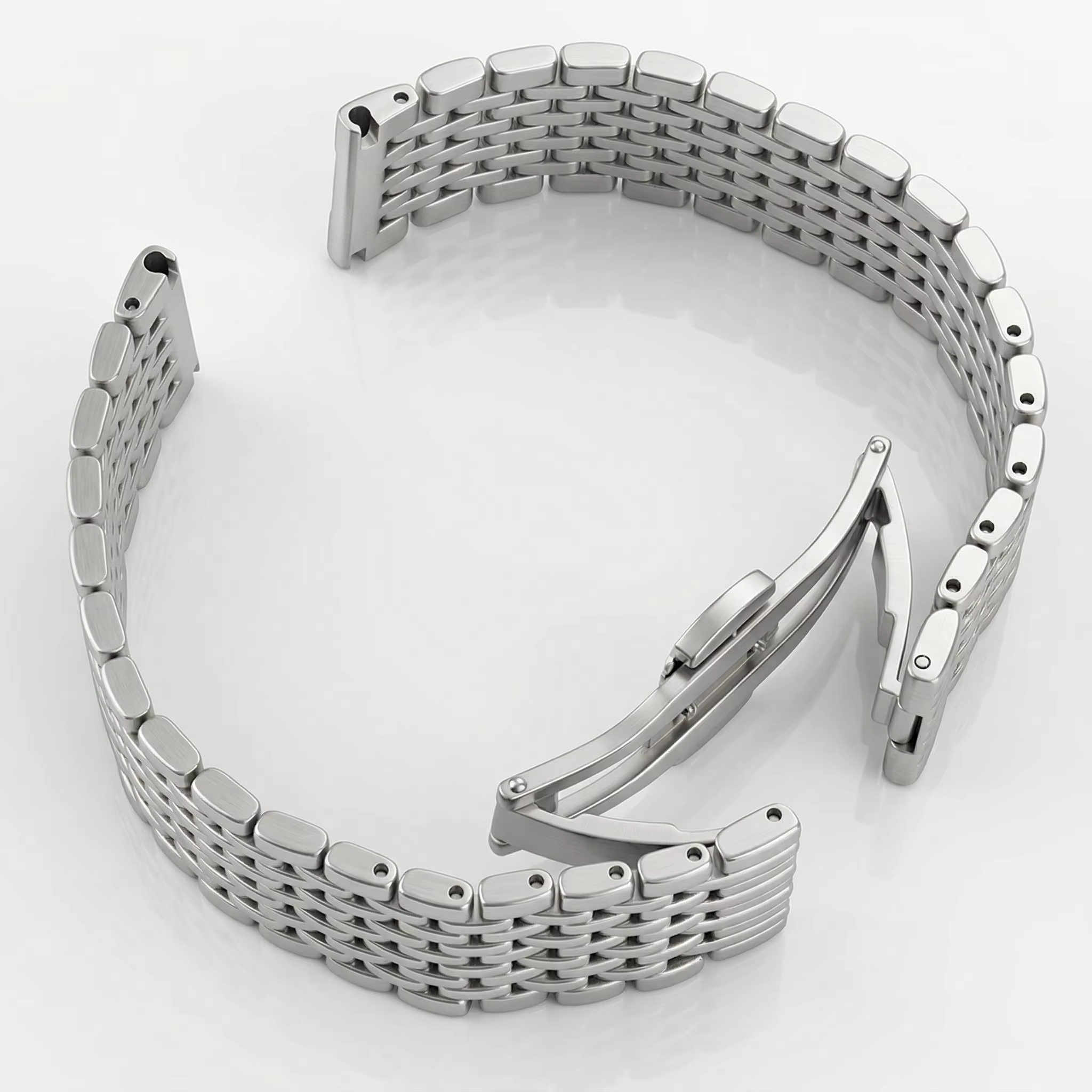 Bracelet de montre en acier inoxydable pour hommes et femmes