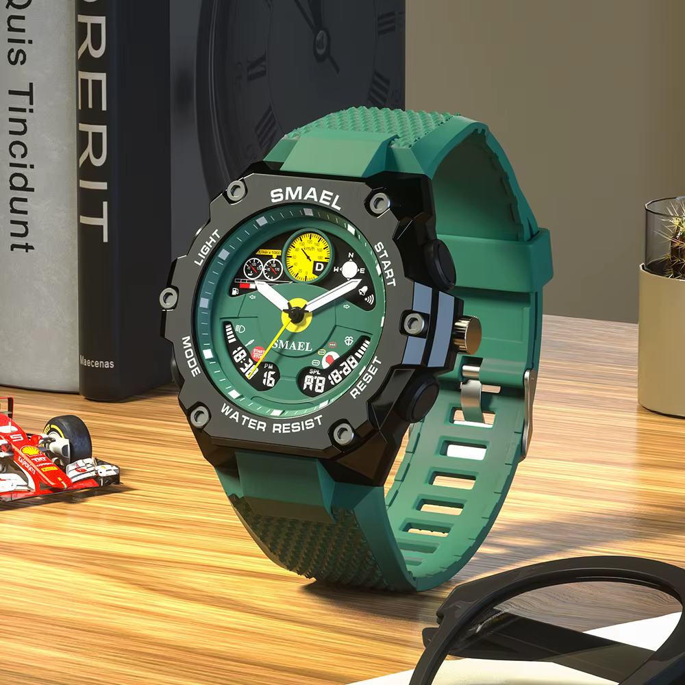 Montres de sport numériques LED pour hommes