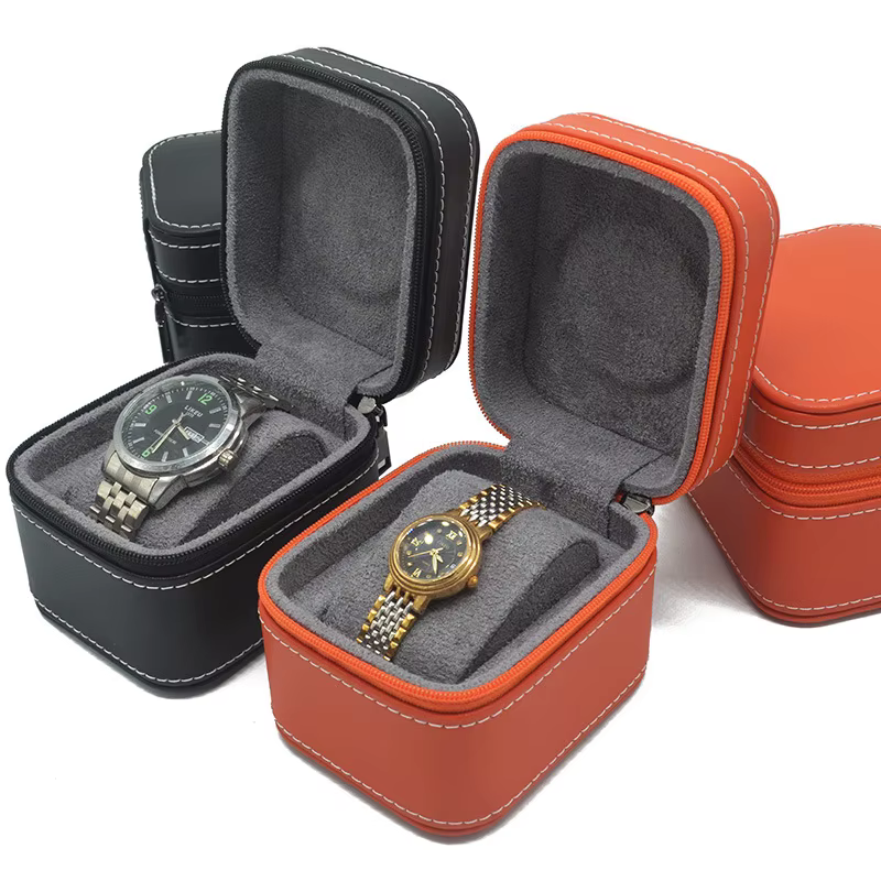 Boîtier de montre unique en cuir PU