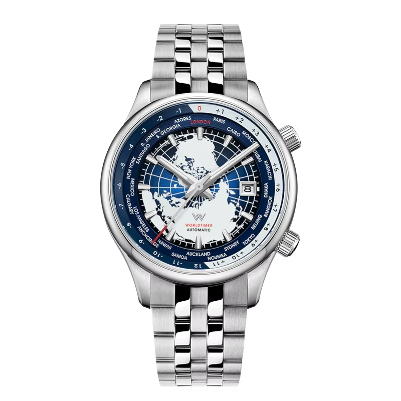 WM montre automatique mécanique hommes montres de haute qualité saphir heure mondiale Original reconnu marque Welly