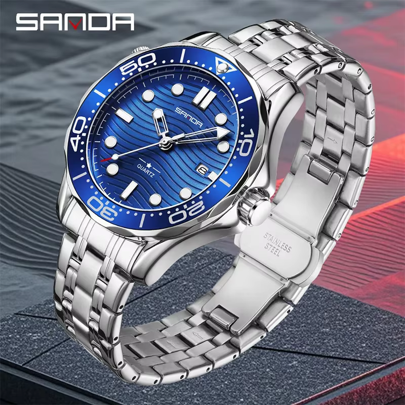 SANDA – montre à Quartz pour hommes