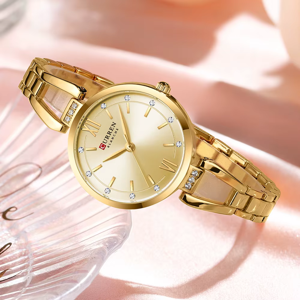 CURREN montres pour femmes mode élégante montre à Quartz originale pour Laides étanche en acier inoxydable Simple luxe usage quotidien