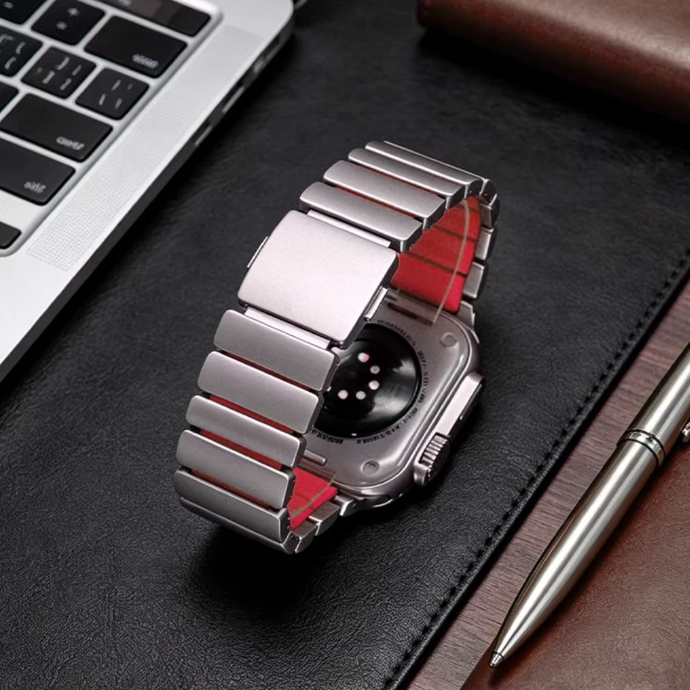 Bracelet en titane pour hommes pour Apple Watch Ultra 3 2 Series 11 10 9 8 7 6 SE3