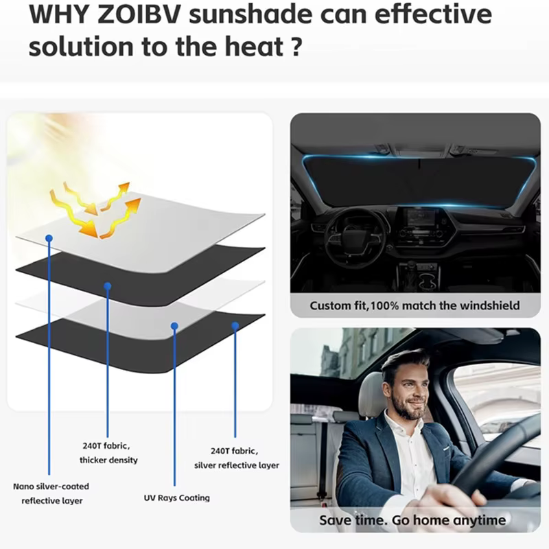 Accessoires de pare-brise de voiture pour VW Volkswagen, pare-soleil, pare-soleil, protecteur, T-Roc, 2017, 2018, 2019, 2020, 2021, 2022, 2023, 2024, 2025