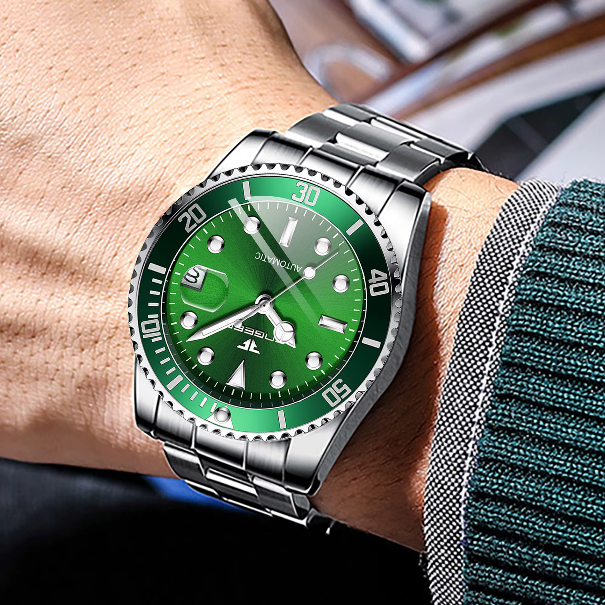 Montres mécaniques de luxe BINBOND pour hommes