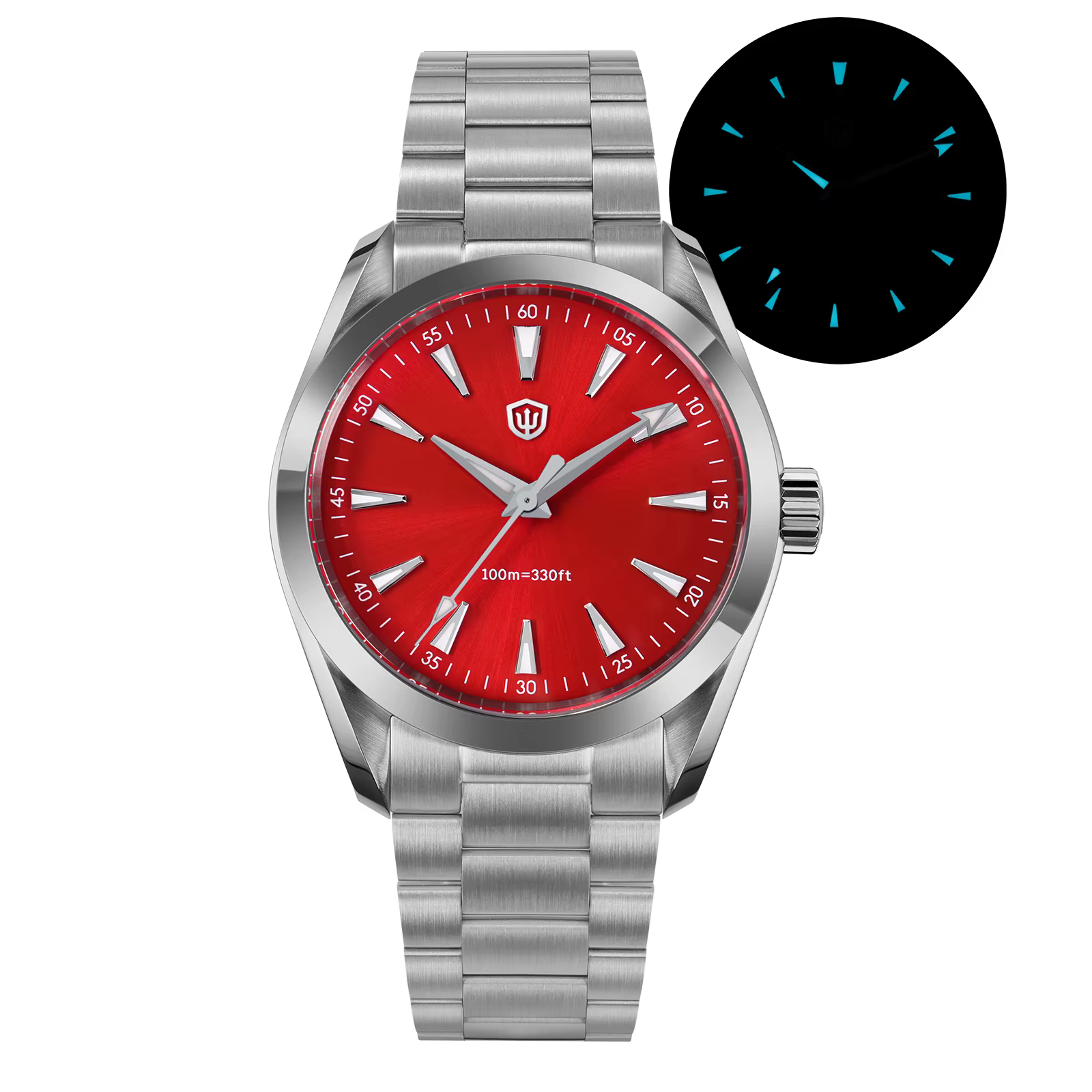 Watchdives WD0006 montre VH31 balayage deuxième mouvement dôme saphir cristal BGW9 lumineux 10Bar étanche 38mm montres Vintage