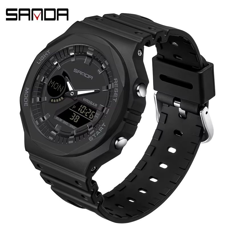 SANDA montres de sport de plein air hommes Ms LED