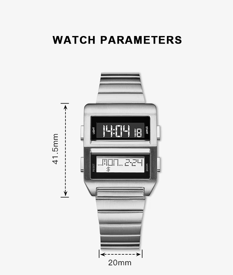 Montre à double écran matriciel