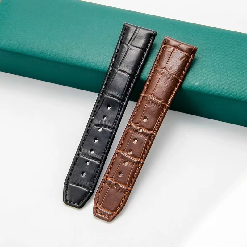 Pour Maurice Lacroix Pontos Les Classiques série étanche véritable bracelet en peau de vache Double pression boucle