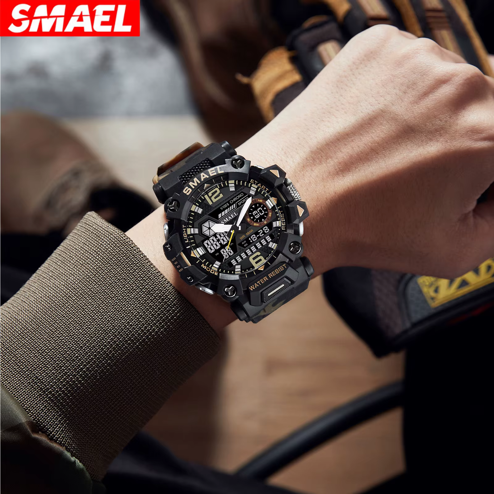 Montres militaires étanches à 50m pour hommes