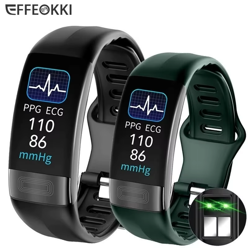 Montre connectée ECG + PPG pour hommes et femmes