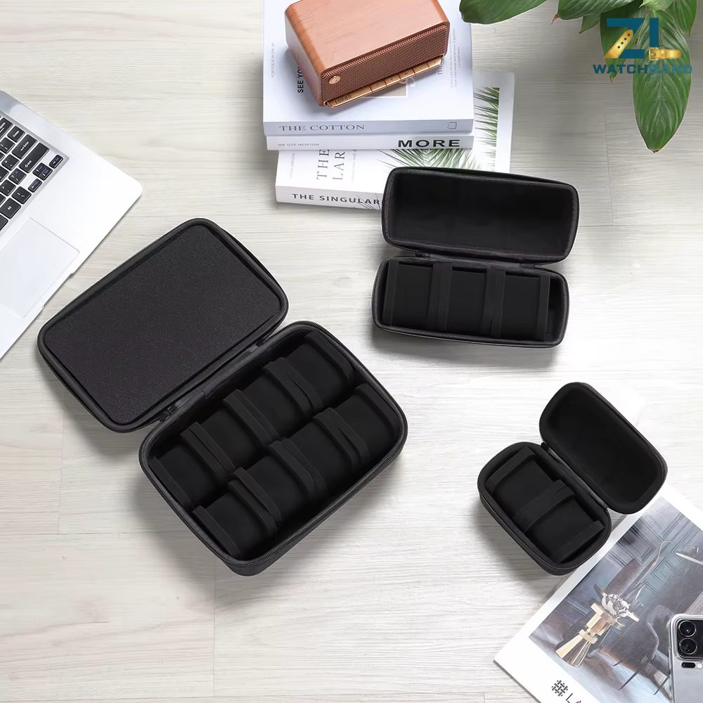 Boîte de rangement pour montres pour hommes ou femmes, étui de voyage pour montres, support de rangement portable pour montres-bracelets et montres intelligentes