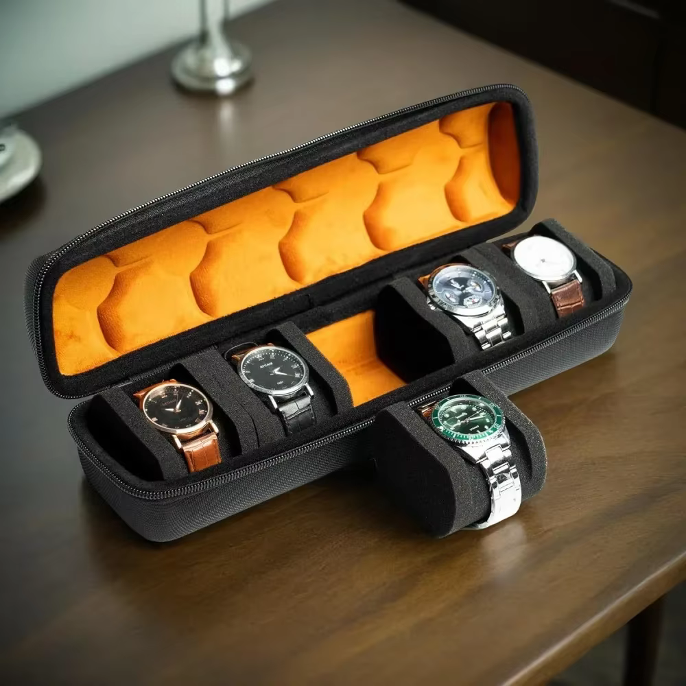 Boîte de rangement portable pour montres pour hommes
