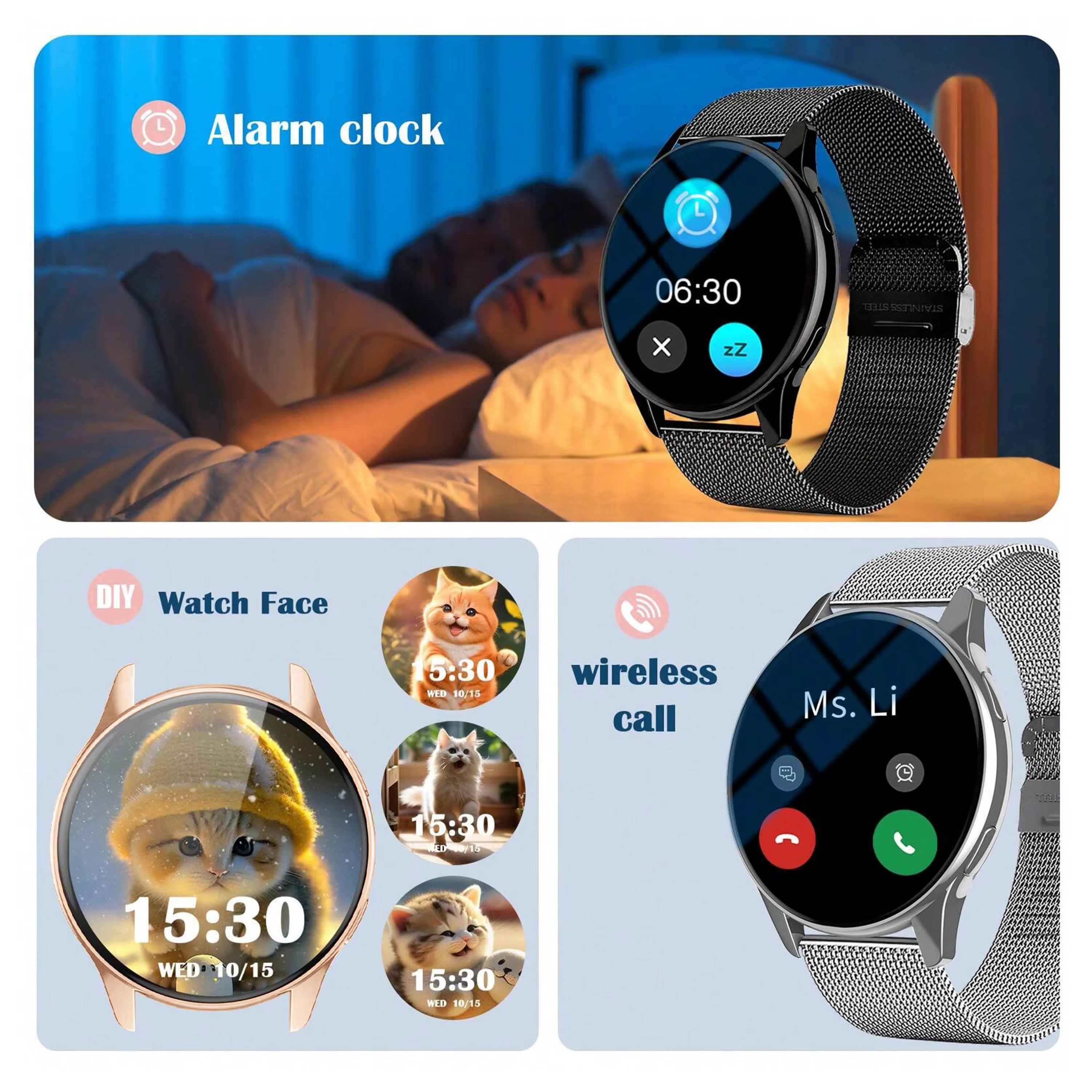 Montre connectée pour hommes et femmes