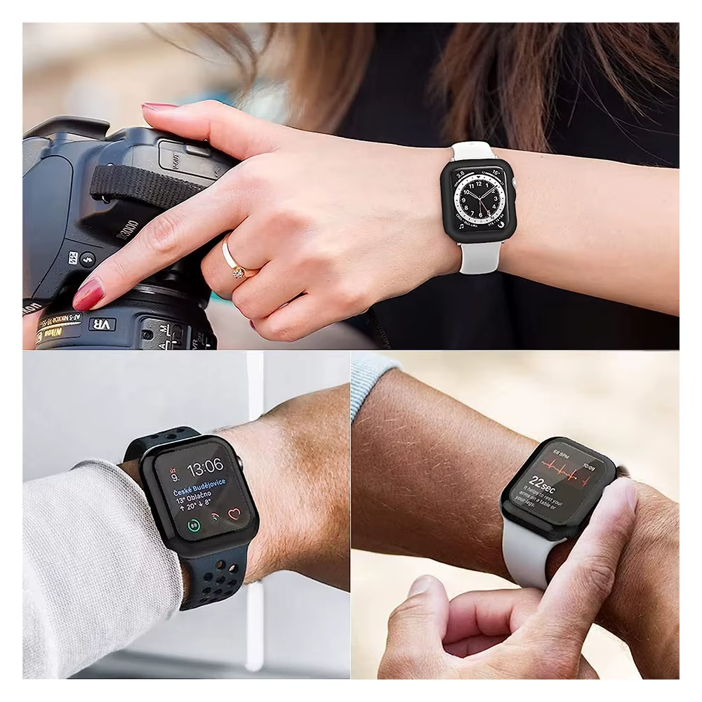 Verre trempé + étui pour Apple Watch Ultra 3 2 49 45 41 40 44 42 46mm