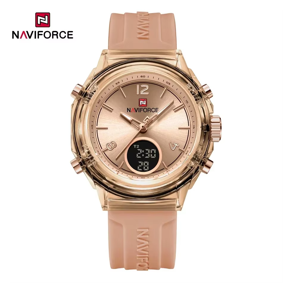 NAVIFORCE NF7109 montre à Quartz pour dames mode femmes double affichage montres